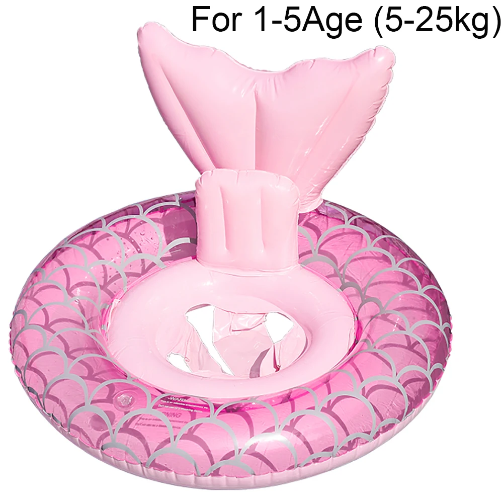 Tapete Flutuante Para Piscina Infantil (cauda De Peixe Rosa), Tapete Flutuante Para Piscina Para Bebês E Crianças Pequenas.