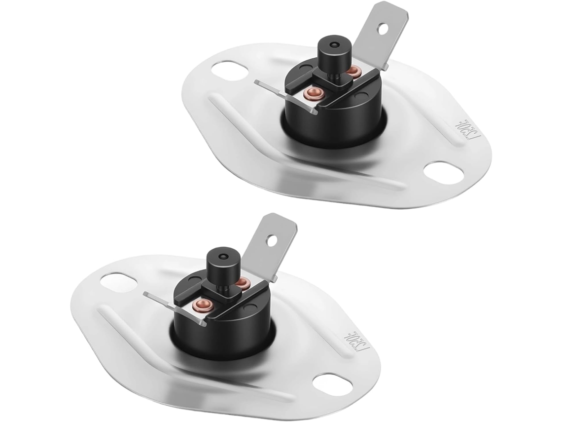 Conjunto De 2 Interruptores Limite Temperatura, Aço Reforçado, Reinicialização Manual, Substituição Para Sistemas Hvac