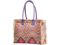 Bolsa de Lona AQUAFORGE étnica, tote retrô, praia, boêmia