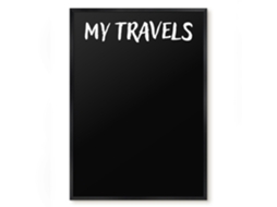 Magnetic Board For Wall My Travels For The Bedroom Espelharte (50x70 Cm)