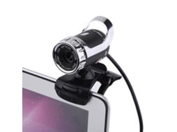 HURRISE Usb 2.0 Câmera 12M Pixels Clip On Webcam 360 Hd Web Camera Suporte Rotativo Microfone de Computador Acessório Prata