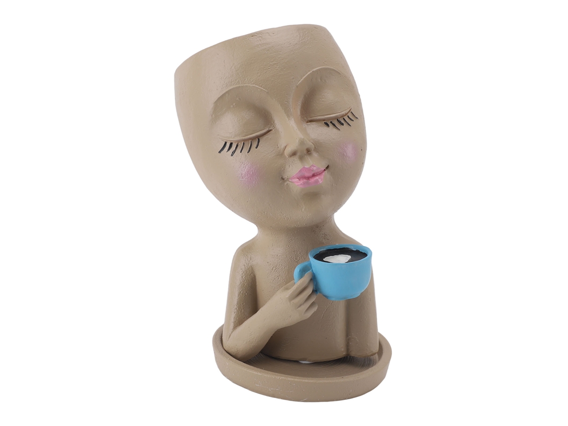 Vaso LAXISCREED para Suculentas Amarelo com Furo de Drenagem