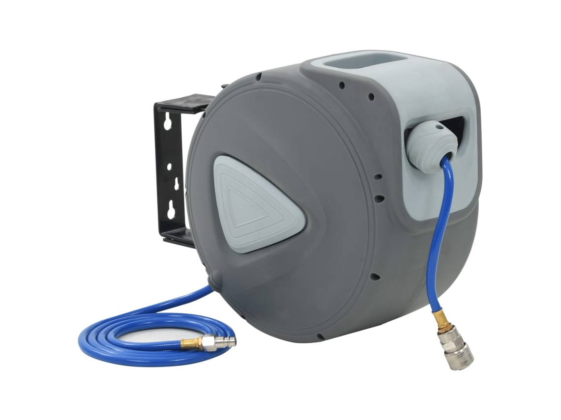 Vidaxl Enrolador Automático De Mangueira Para Ar Comprimido 1/4" 20 M