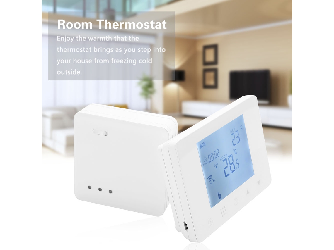 Termostato Inteligente Wifi Aquecimento Piso Digital 16a 220v
