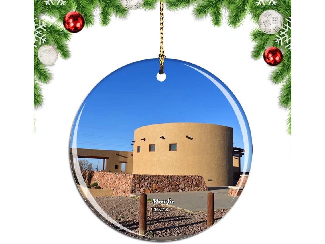 Marfa The Marfa Mysy Lights Texas Usa Decoração De Sapin De Pendentif À Suspendre Souvenir De Ville Voyage