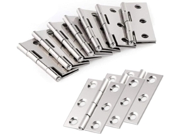 Conjunto De 20 Dobradiças Aço Inoxidável Para Portas E Gavetas, Com 6 Furos De Montagem, Ideais Para Móveis, Estantes