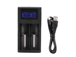 Carregador inteligente para baterias de lítio com tela LCD
