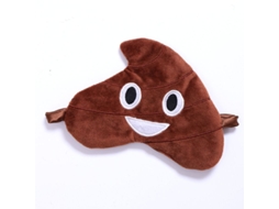 Máscara de Dormir Divertida em Formato de Cocô, Peça Única, Emoticons para Bloquear a Luz, Confortável, Homens e Mulheres AQUAFORGE