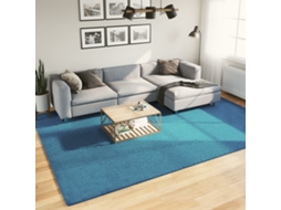 Vidaxl Tapete De Pelo Curto Oviedo 240x340 Cm Turquesa