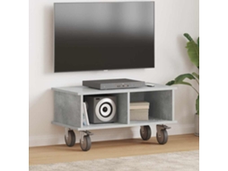 Vidaxl Suporte Para Tv 68,5 X 35 X 35 Cm Cinzento Derivados De Madeira