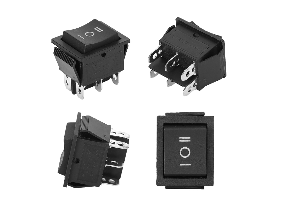 Pack De 10 Interruptores De Pressão Laxiscreed Com 6 Pinos Para Eletrodomésticos Em Plástico