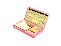 Balança Digital De Bolso Rosa, Com Capa Espelhada E Plataforma, Com Precisão De 200g 0, 01g