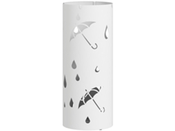 Guarda chuva DECORALAR TECH cilíndrico com bandeja removível e 4 ganchos, ø17x41cm, branco
