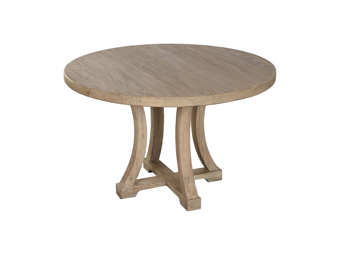 Mesa De Jantar Home Esprit Natural Madeira De Olmo 120 X 120 X 76 Cm