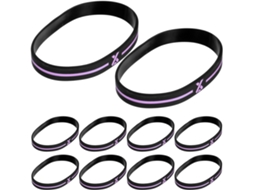 Conjunto de 30 pulseiras de silicone Homoyoyo para conscientização sobre o câncer de mama, conforto e flexibilidade para mulheres.