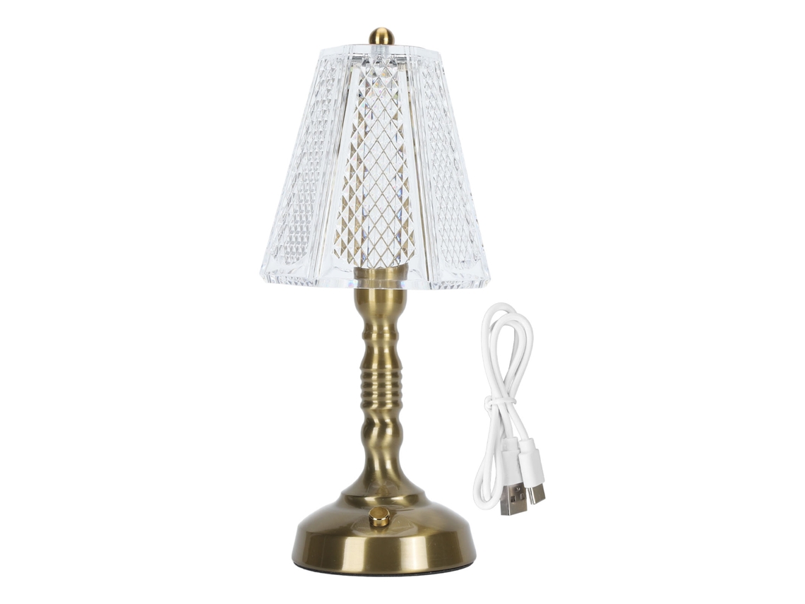 Lâmpada de Mesa LED com 3 modos, regulável, sem fios, recarregável, para quarto e escritório S/MARCA