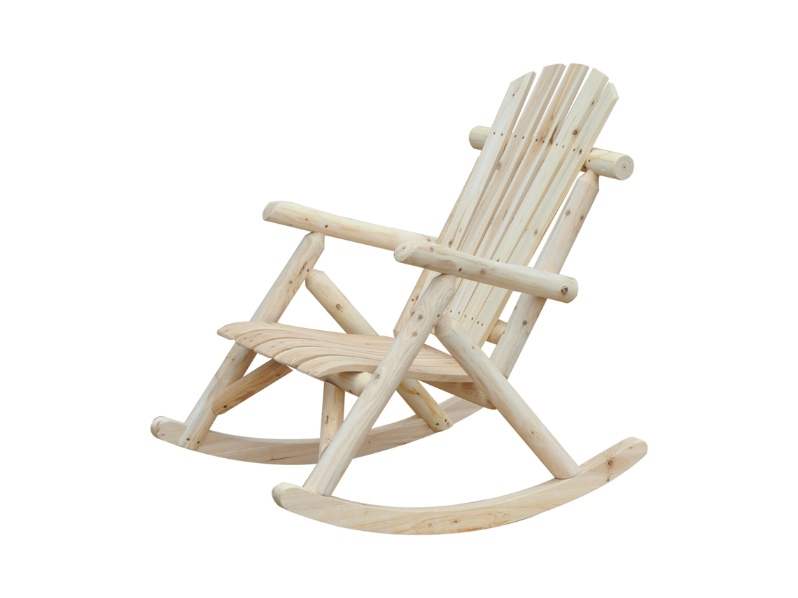 Cadeira de balanço Adirondack, neo retrô, madeira pinho, ergonômica ZENCORE SERVICES