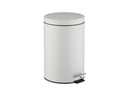 Relaxdays Caixote Do Lixo De Cozinha, 20 L, Com Tampa, Interior Removível, Pedal, Design Mate, Tretmülleimer, Branco