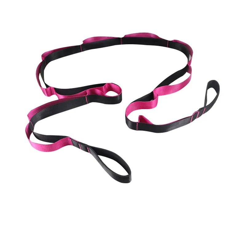 (vermelho Rosa) Cinto De Yoga Elástico Com Laços, Cinto Esportivo Não Elástico