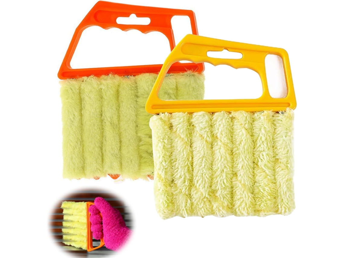 2 Escovas Limpeza Persianas 7 Lâminas, para Janelas/ac ZYBLSSBB