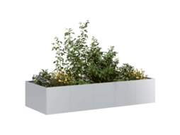 Vidaxl Planter 200x80x40 Cm Aço Galvanizado