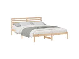 Estrutura da Cama com Cabeceira Castanho 160 X 220 Cm MAISON EXCLUSIVE