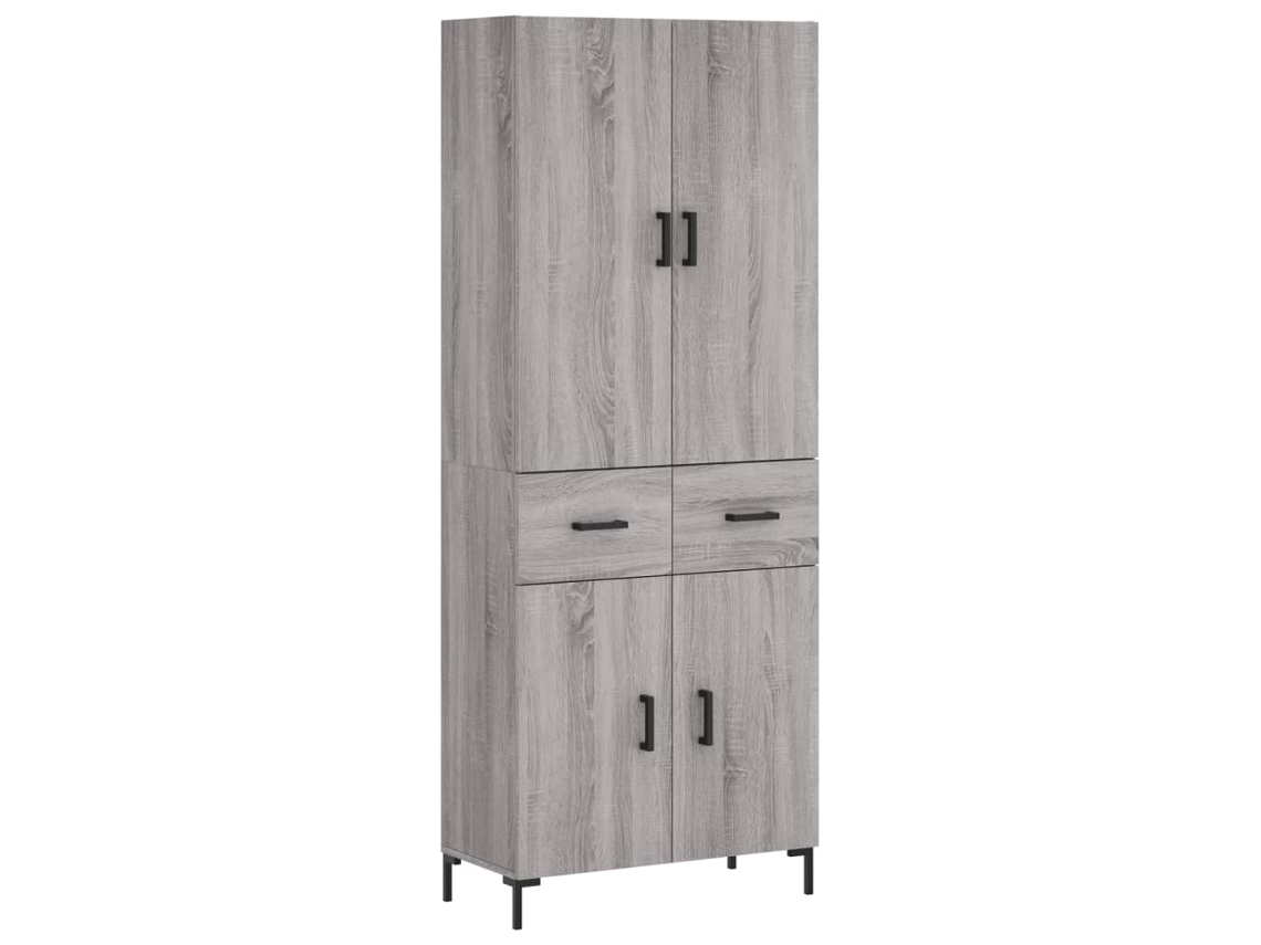 Highboard, Highboards Vidaxl Cinzeto Madeira Processada (n/a)