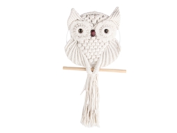 Tapestry De Coruja Em Macramé Da Laxiscreed Para Decoração Ecológica E Moderna