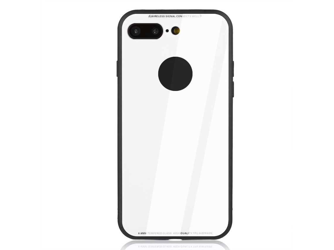 Capa LAXISCREED Vidro Temperado Iphone 8p Branco