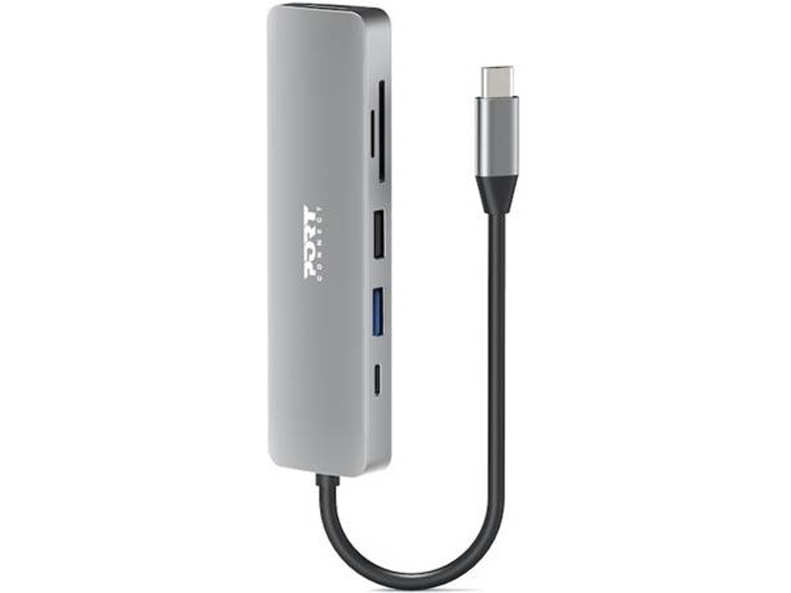 Estação 5 in 1 PORT (5 Portas - 100W - Cinzento)