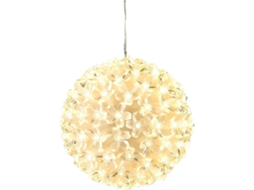 Enfeite Decorativo, Formato De Bola, 15 Cm, 100 Leds, Cor Branca Quente, Tema De Natal, Aplicação Doméstica Versátil Em Diferentes Espaços
