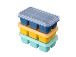 Formas De Gelo Pequenas Com Tampas, 18 Compartimentos, Silicone Para Cubos De Gelo(cor Aleatória)(f2)