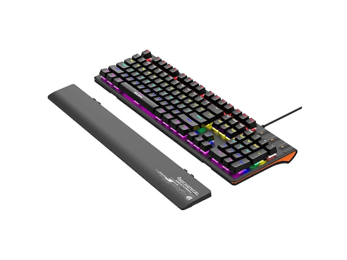 Teclado Mecânico Com Apoio Para As Mãos Teclado Com Fio Usb Rgb Teclado Green Axis Design Ergonômico Para Ly Ebike