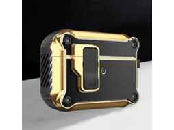 Capa Protetora Eagle Electroplated Para Fones De Ouvido Sem Fio Airpods Pro Com Gancho.