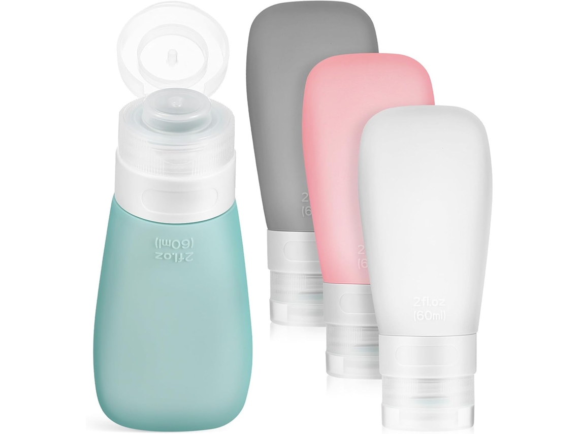 Garrafas De Água De Silicone Flexíveis E Recarregáveis Com Vedação À Prova De Vazamentos E Características Ideais Para Viagens.