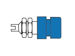 Soquetes Isolados 4Mm / Azul Bil 20 VELLEMAN