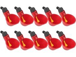 10 Peças Copos Automáticos Para Aves, Alimentador De Pássaros Aquáticos, Bebedouro Automático De Plástico PENGDSJE
