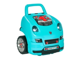 Conjunto De, Cor Azul To De Brinquedo Infantil Com Motor De Caminhão Mecânico. Conjunto De Brinquedo De Oficina Mecânica. Cor Azul Petróleo Ehstmind