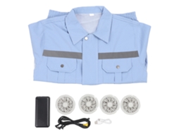 Jaqueta Profissional Ventilação Eficiente Segura Azul Celeste XXL