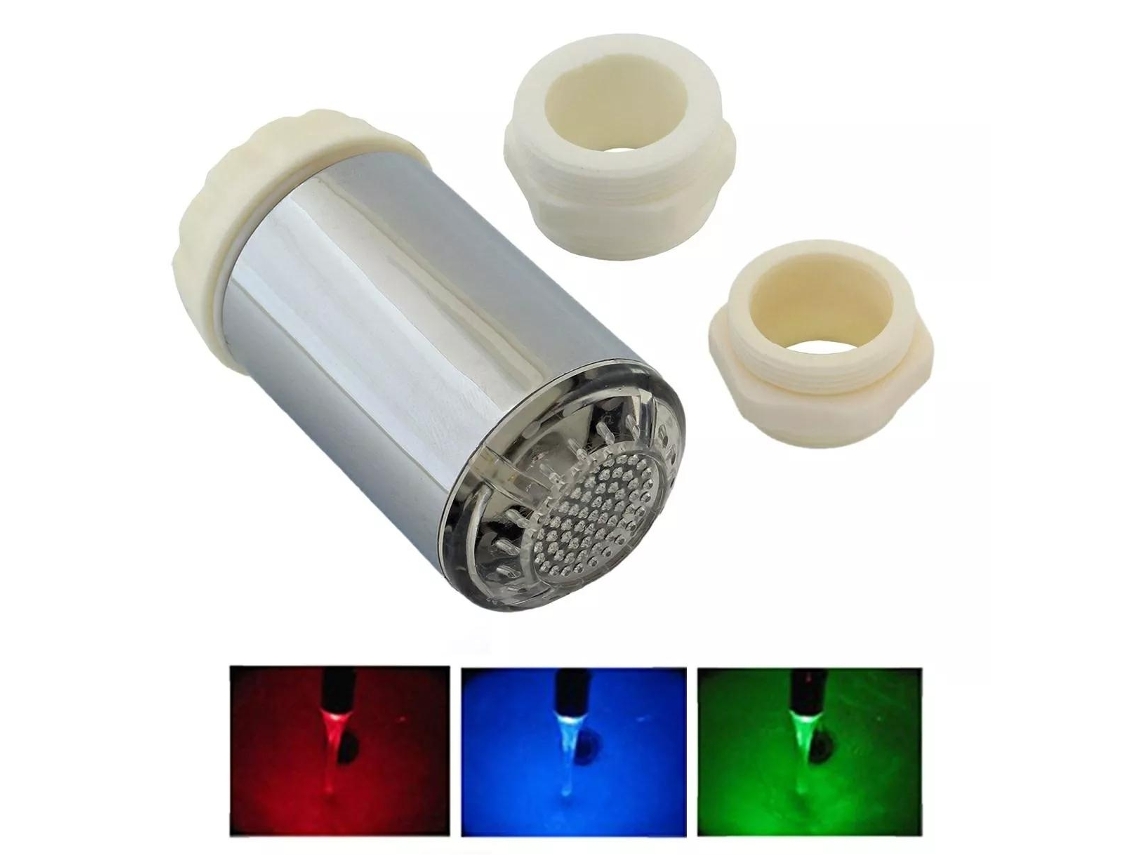 Conjunto De 4 Bicos Para Torneira Com Iluminação Led Aquaforge