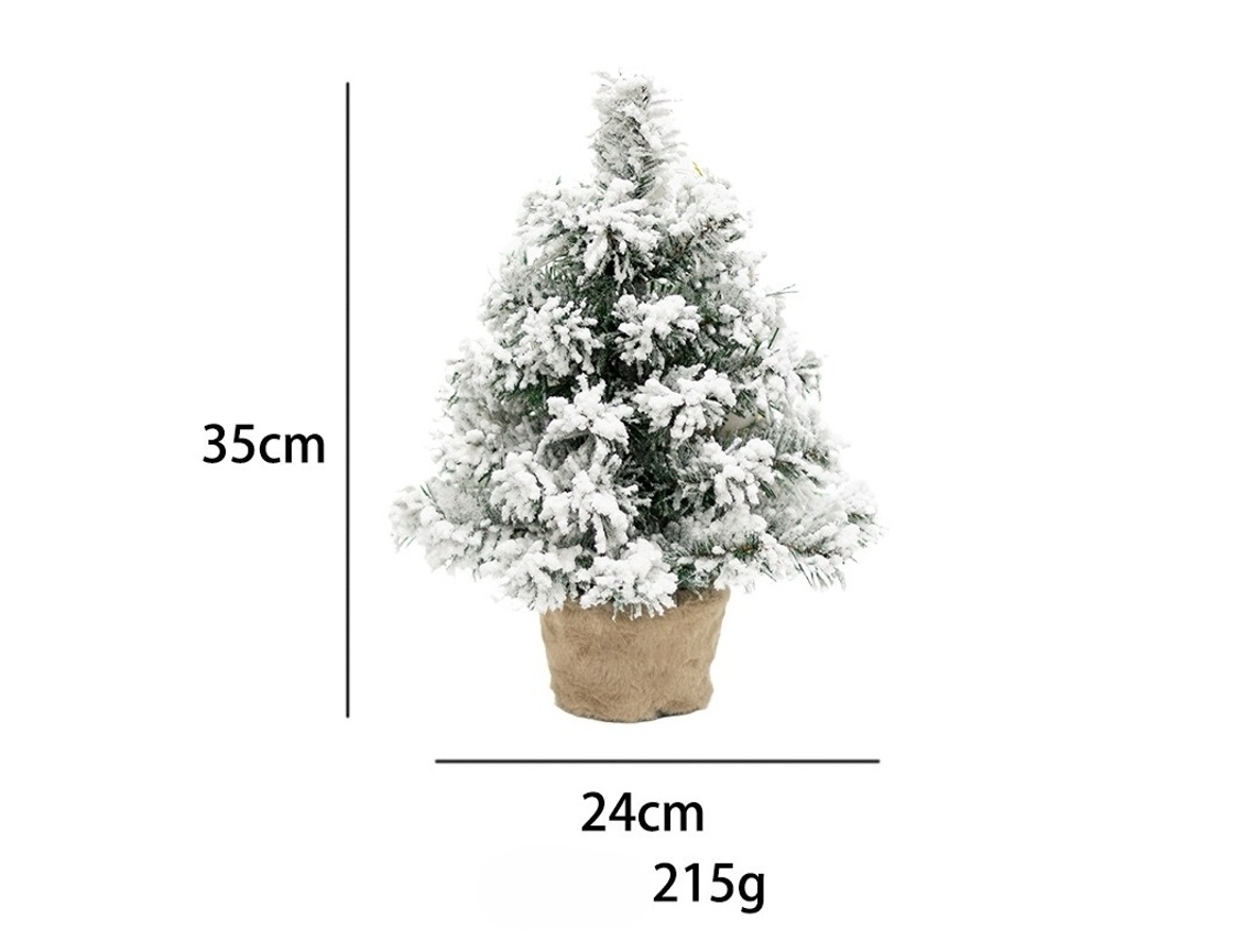Elysve Árvore De Natal De Mesa Artificial Em Pvc 35cm D
