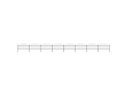 Vidaxl Cerca De Jardim Com Topo Em Lanças (1-1,25)x13,6 M Aço Preto