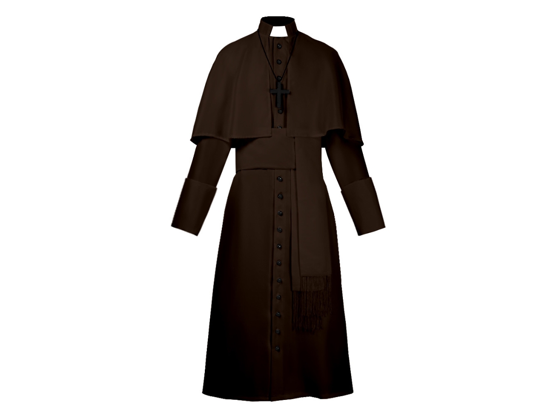 Lurelia Disfarce Padre Halloween Cosplay Marrom Xl