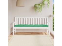 Almofadã£o P/ Banco De Jardim 180x50x7cm Tecido Oxford Verde Dkd Home Decor