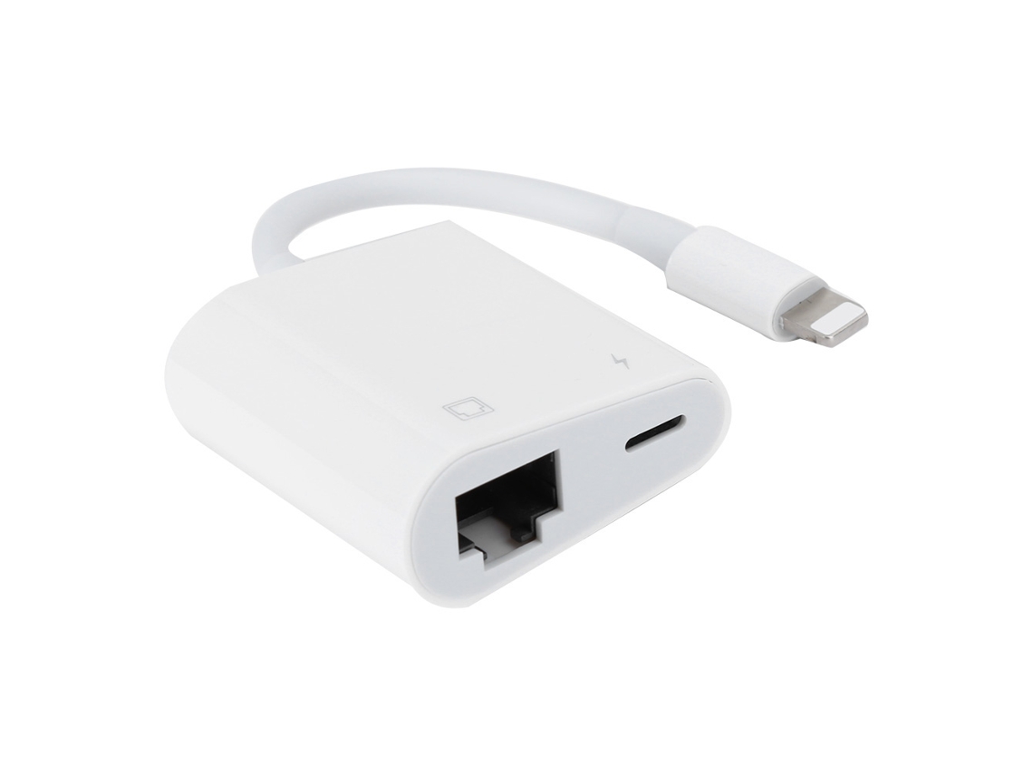 Adaptador 2 Em 1 (placa De Rede 100m Para Iphone 11 Pro)