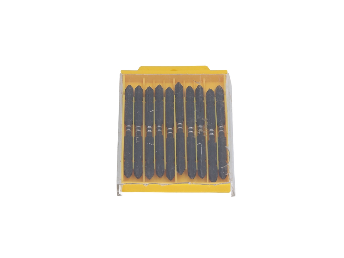 10pcs Bits Parafusadeira Cruzada Magnética 2 Cabeças 1/4in Hexagonal S2 Aço Ph2 100mm