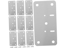Conjunto De 10 Placas Reparo Para Dobradiças Portas Armários Cozinha