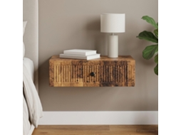 Vidaxl Mesa Lateral De Parede Madeira Antiga 59 X 34,5 X 17 Cm