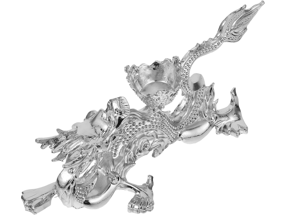 Suporte De Metal Para Bola Cristal Besportble, Estatueta De Dragão Prateado, Base Para Exibição De Esfera Cristal