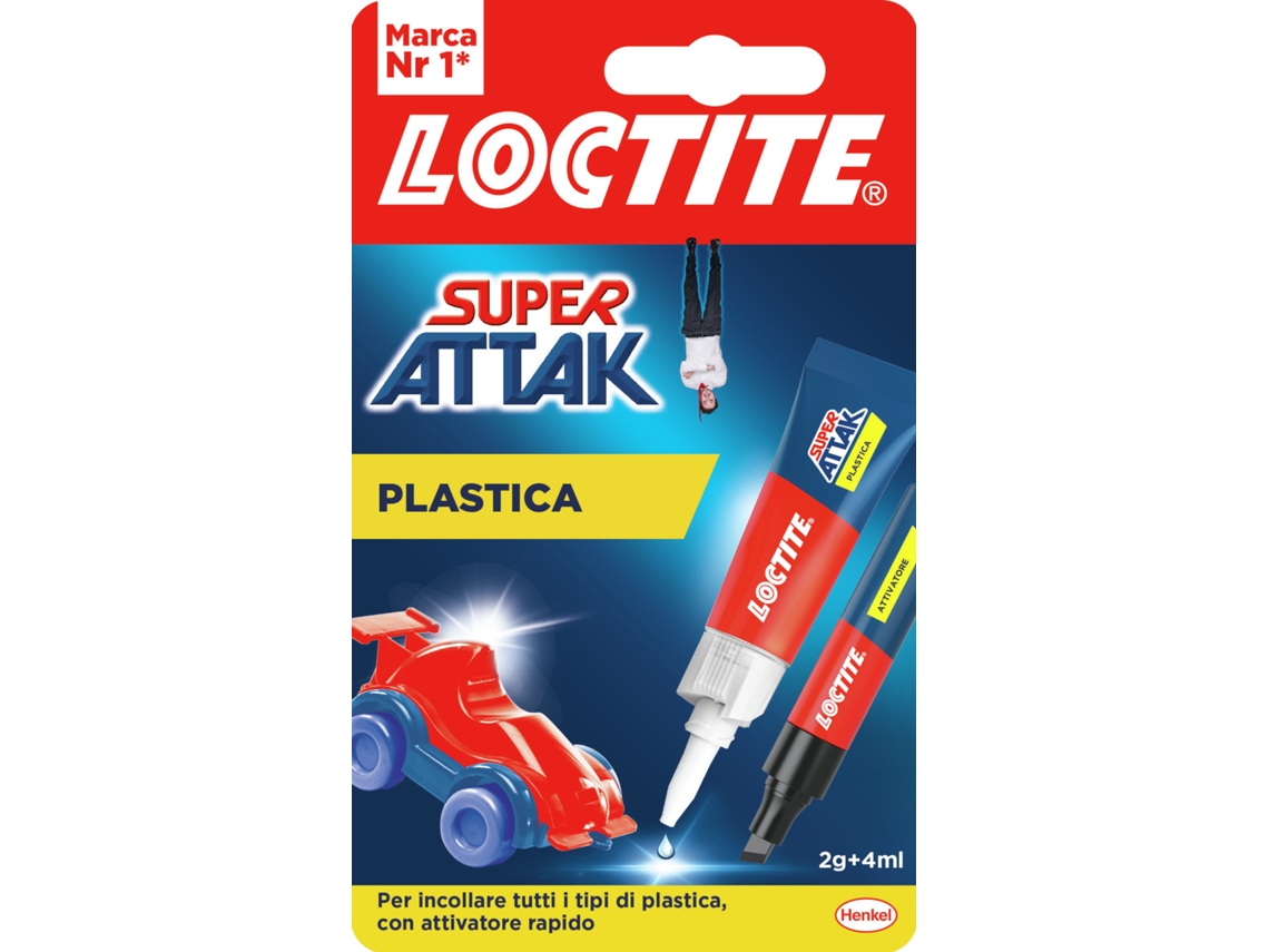 LOCTITE Super Attackak Plástico 2G4Ml Líquido Adesivo de Contato